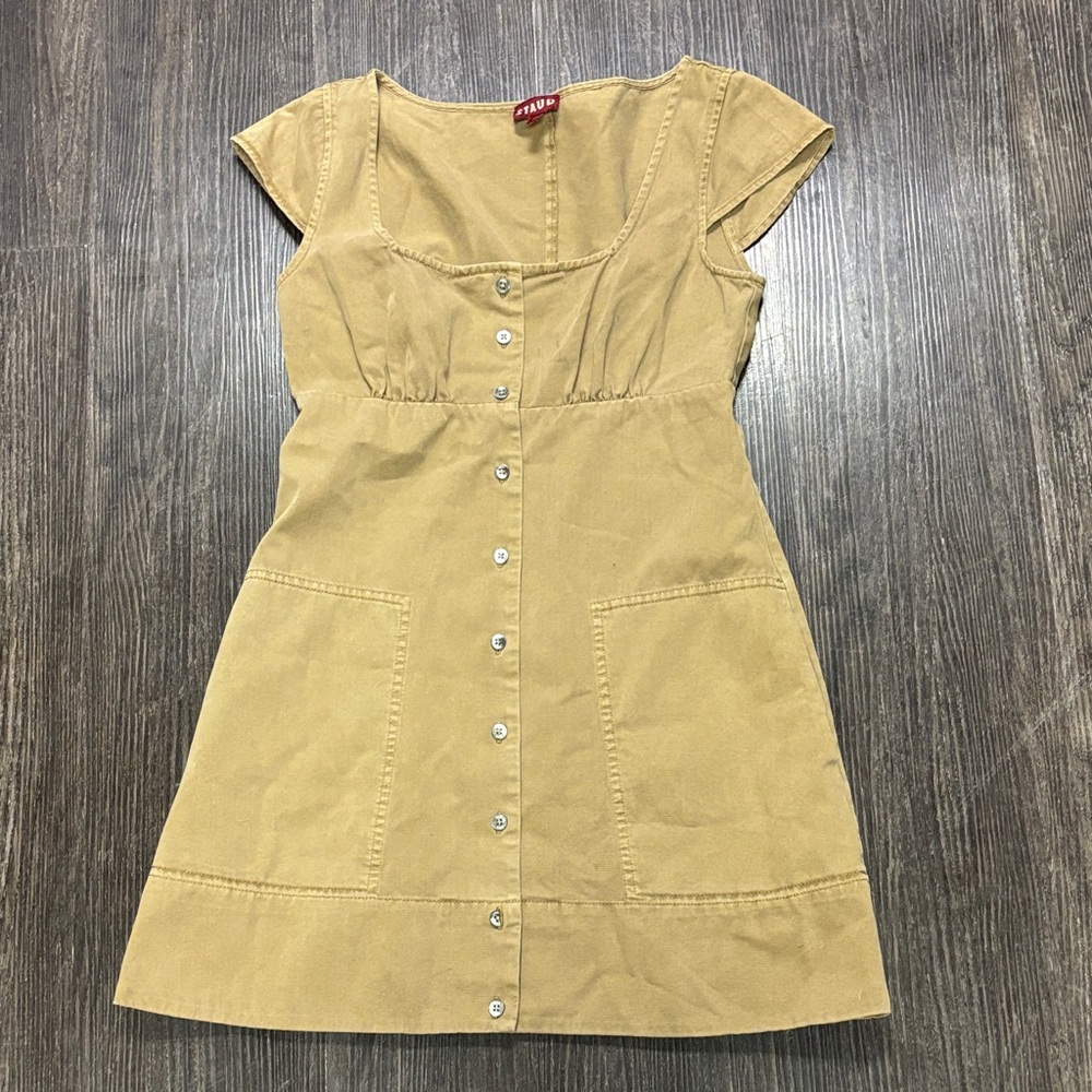 STAUD Julia Baby Doll Mini Dress Size 2